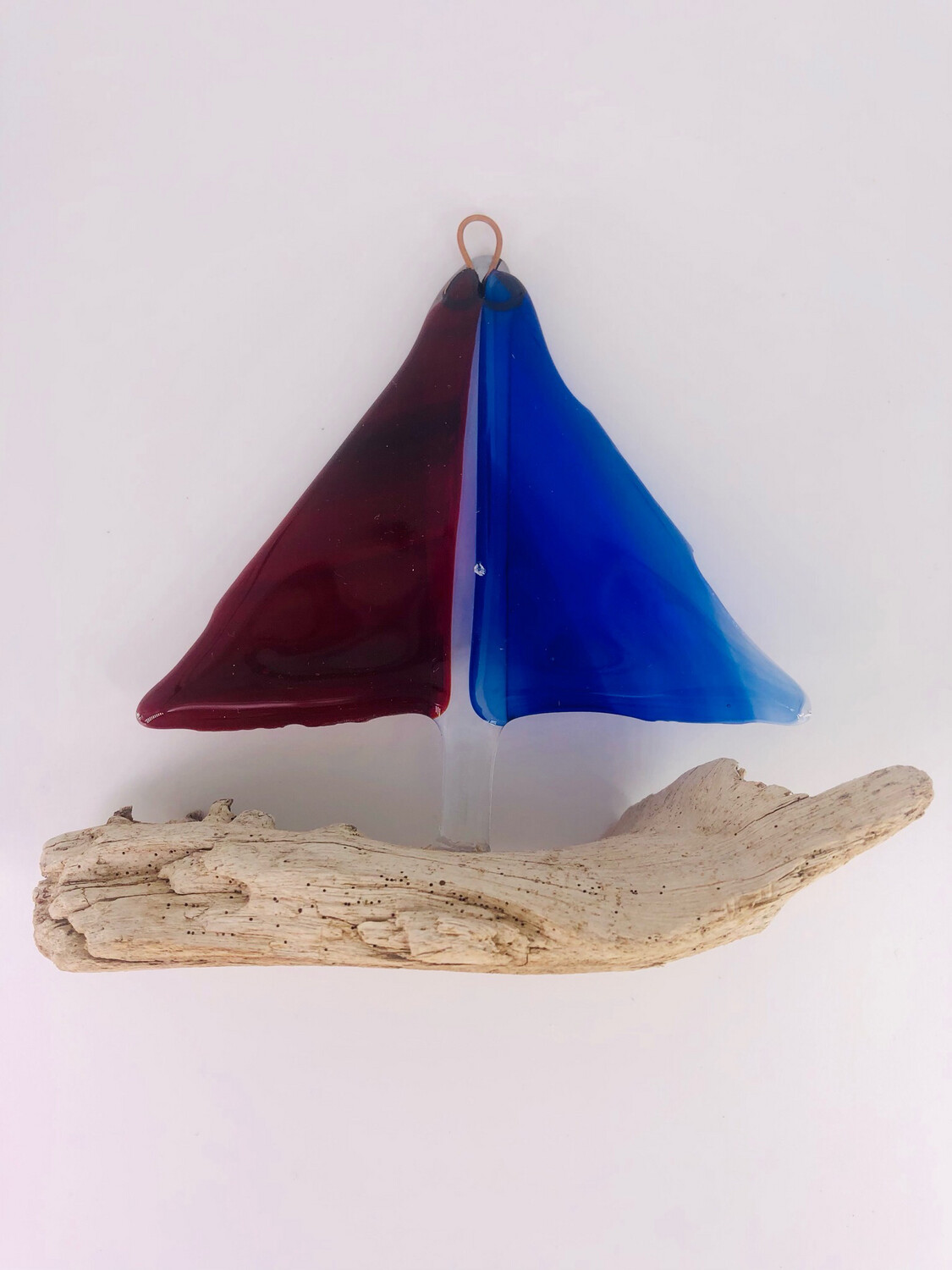 Glass Fused Sail Boat
