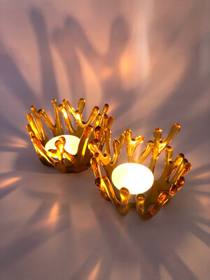 Coral Tea Light Candle Holder