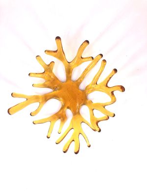 Fused Coral Bowl Amber