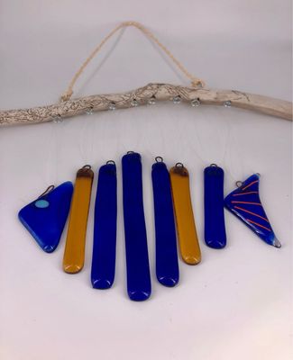 Wind Chime Skeleton Fish