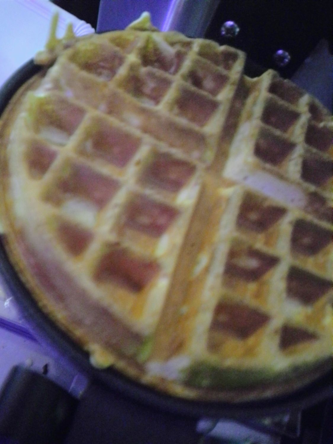Belgische Waffel mit Puderzucker