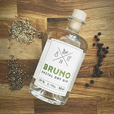 Bruno Enztal Dry Gin 41%, 50cl Bruno Enztal Dry Gin 41%, 50cl