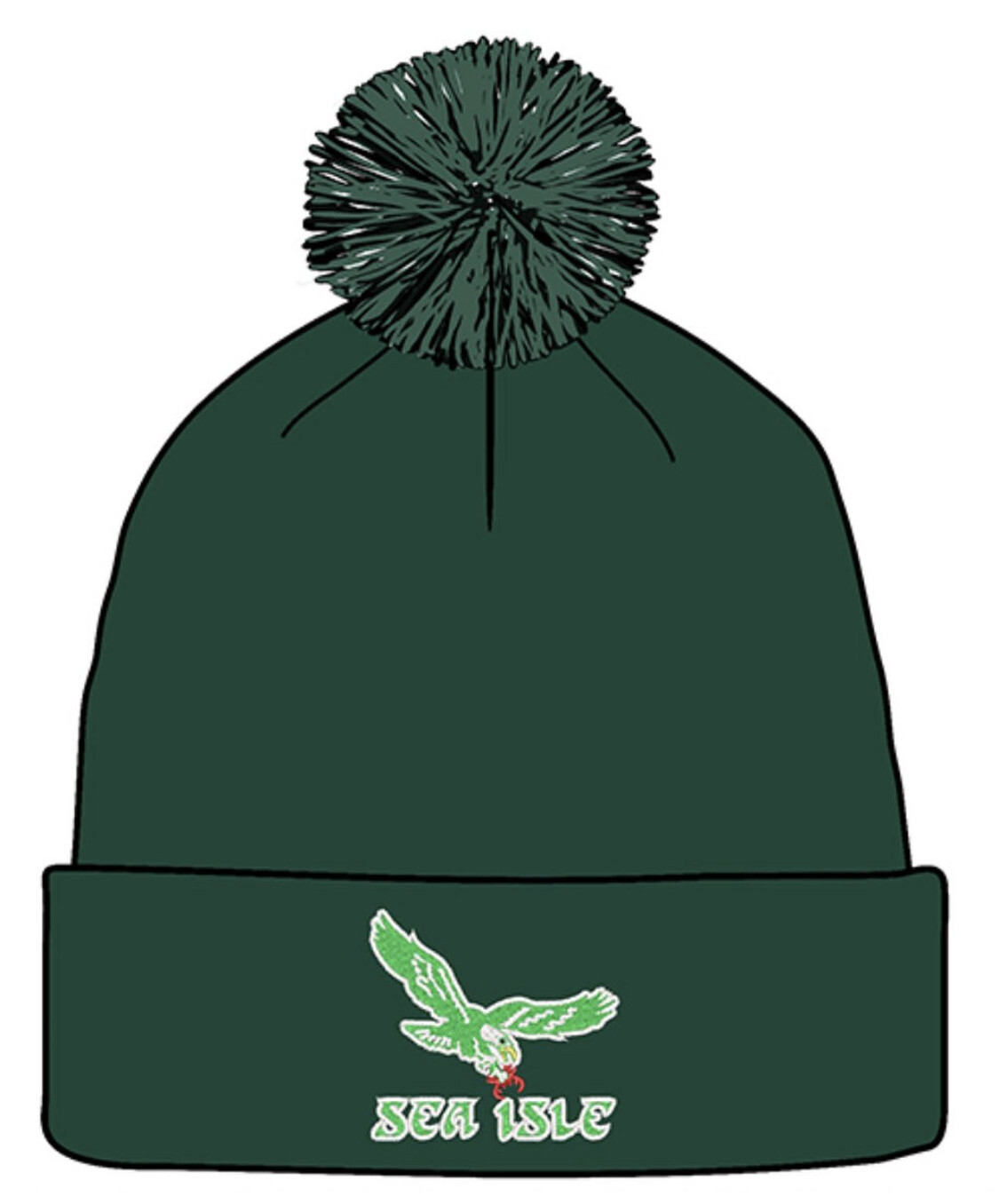Seagull Pom Pom Knit
