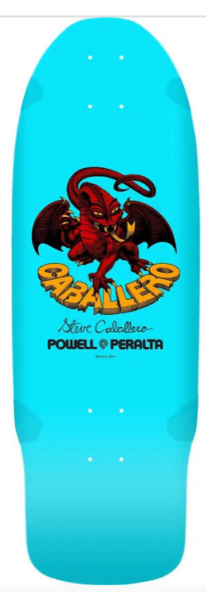 Powell Peralta Bones Brigade Series 15 Caballero Reissue Deck - Light Blue