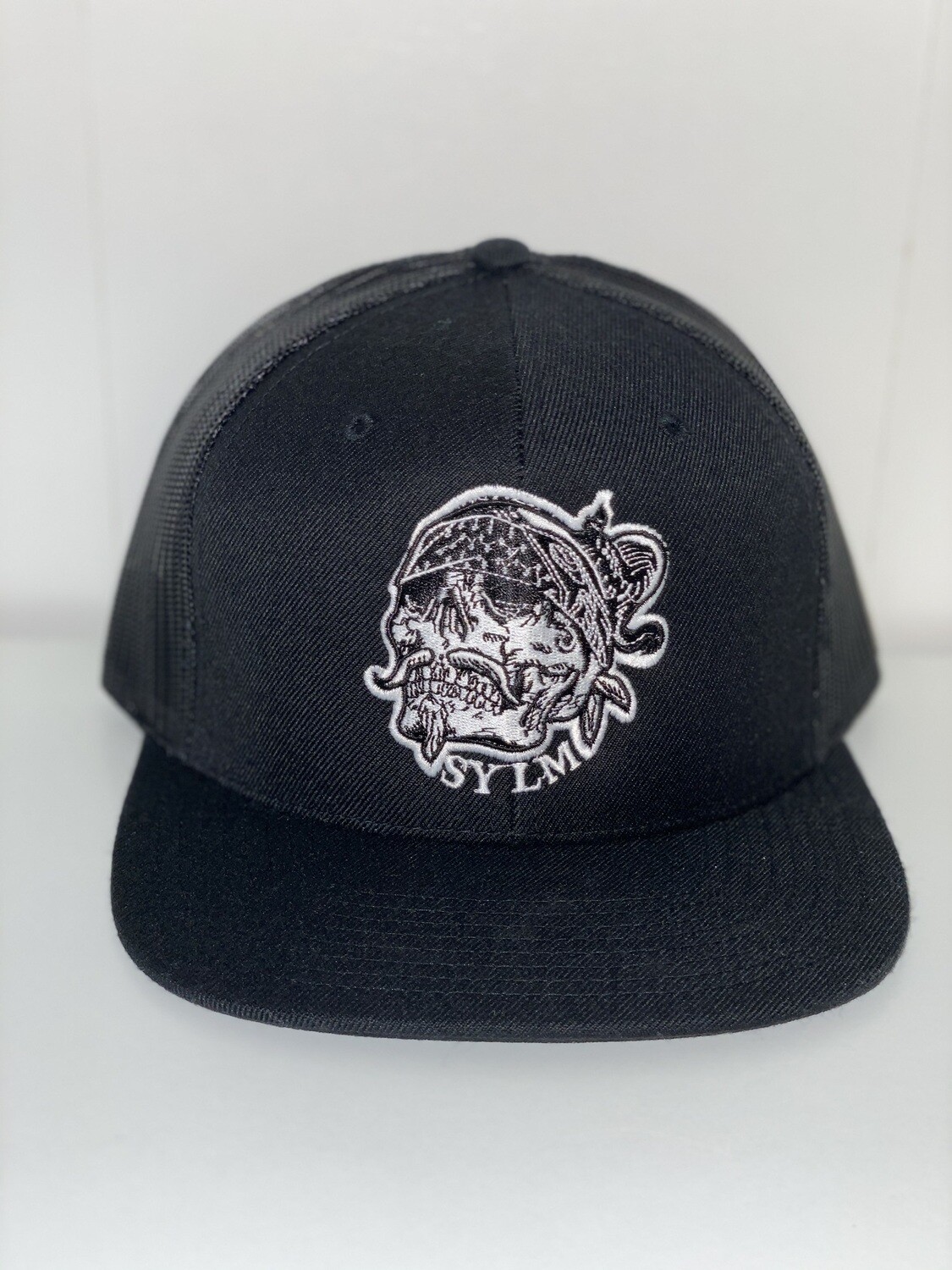 All Black Skull Hat