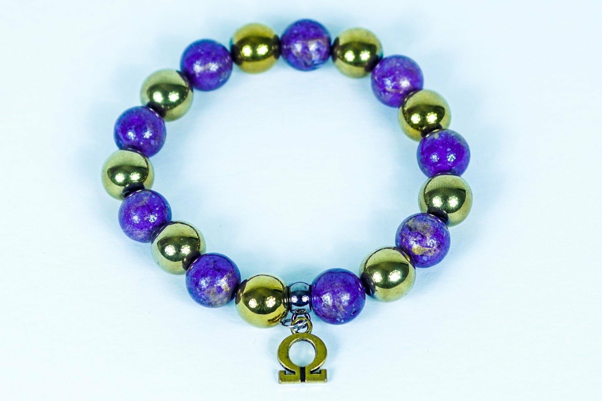 Omega Small Bead Symbol Bracelet