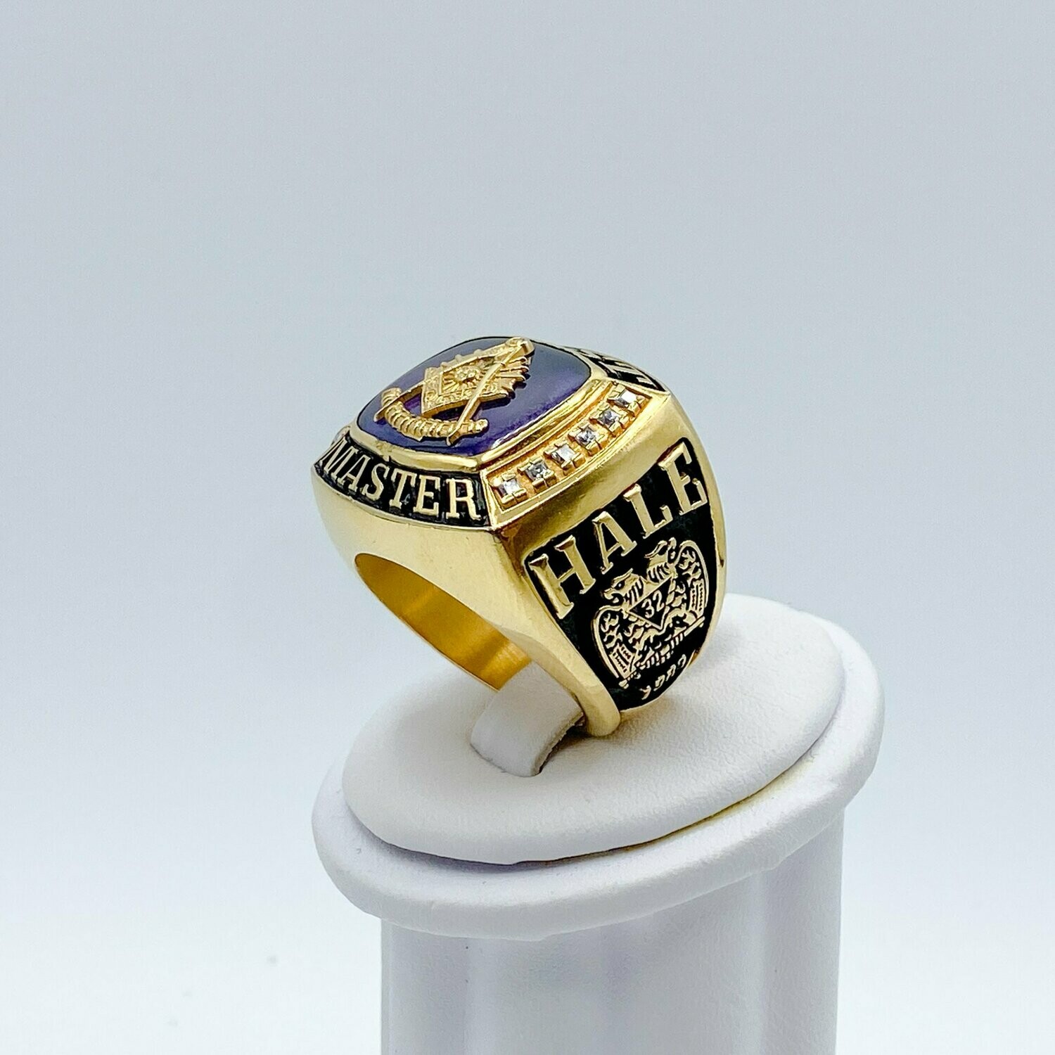 Masonic Ring - Past Master Ring In Open Back Design