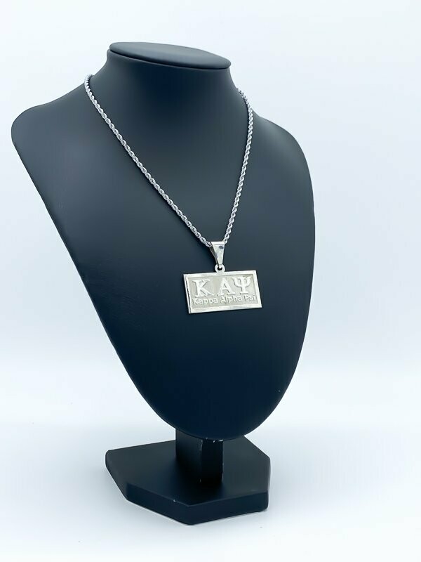 KAPPA ALPHA PSI LARGE HORIZONTAL PENDANT - Silver