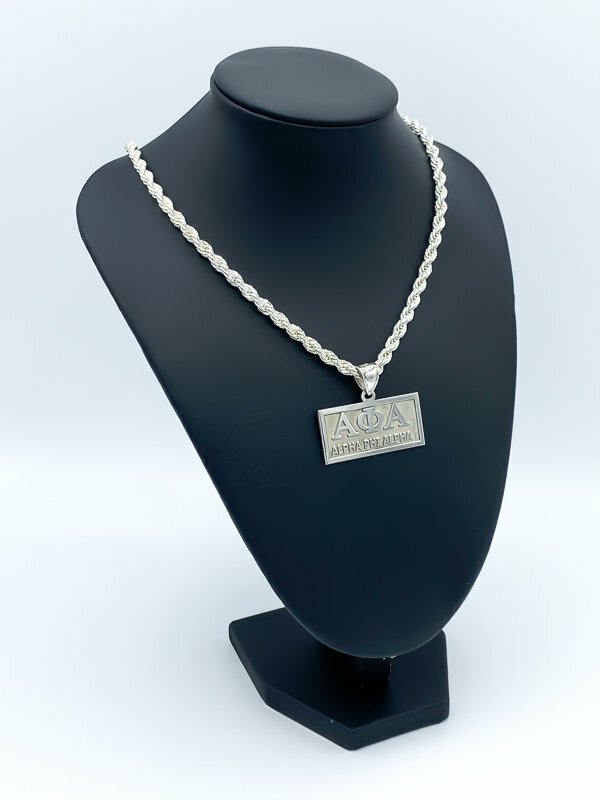 ALPHA PHI ALPHA LARGE HORIZONTAL GOLD PENDANT