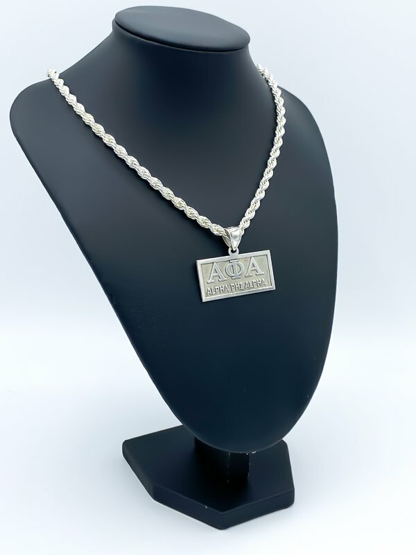 ALPHA PHI ALPHA MEDIUM HORIZONTAL PENDANT - Gold Plated