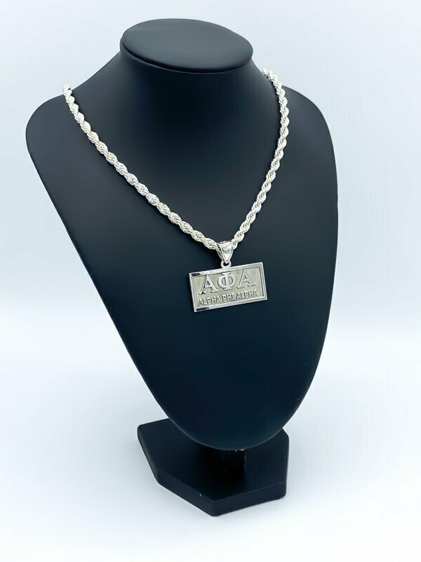 ALPHA PHI ALPHA MEDIUM HORIZONTAL PENDANT - Gold Plated
