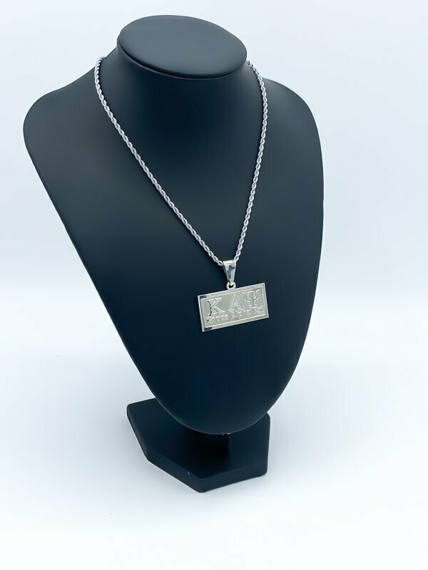 KAPPA ALPHA PSI MEDIUM HORIZONTAL PENDANT - Silver