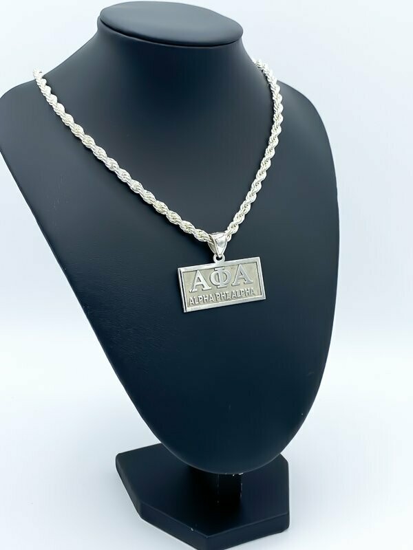 ALPHA PHI ALPHA LARGE HORIZONTAL PENDANT - Gold Plated