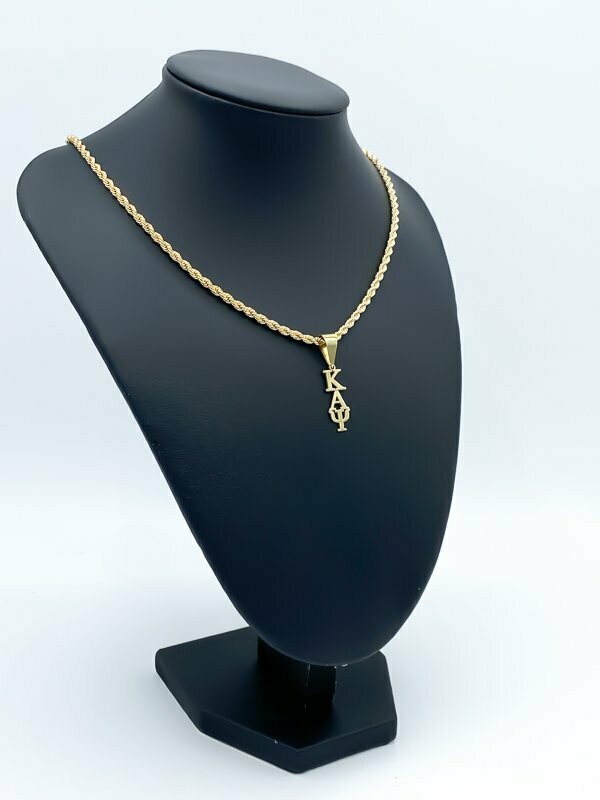 KAPPA ALPHA PSI SMALL OPEN PENDANT - Gold Plated