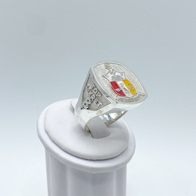 KAPPA ALPHA PSI SHIELD RING - Silver