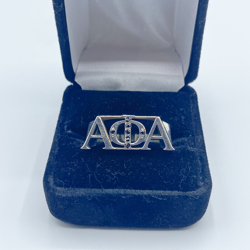 ALPHA PHI ALPHA SYMBOLS RING Silver