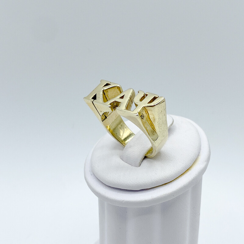 KAPPA ALPHA PSI SYMBOLS GOLD RING