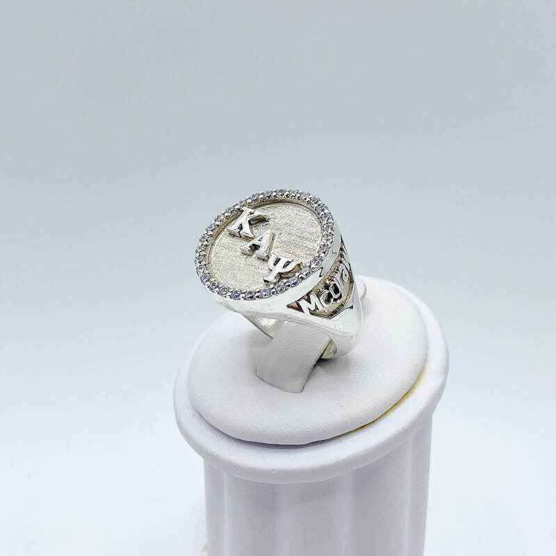 KAPPA ALPHA PSI ROUND RING - Silver