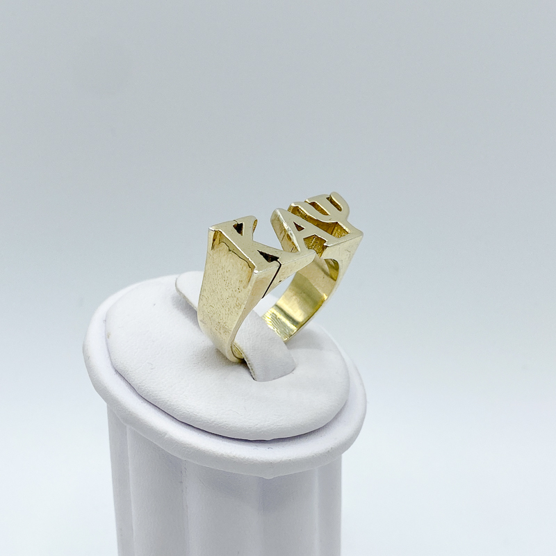 KAPPA ALPHA PSI SYMBOLS RING - Gold Plated