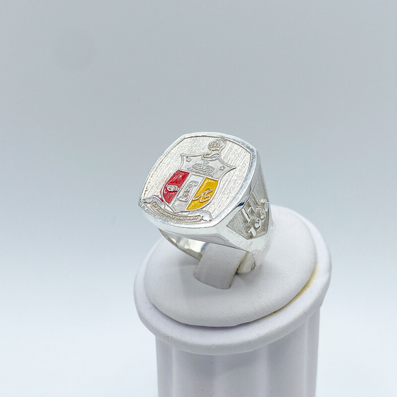 KAPPA ALPHA PSI SHIELD RING - Silver