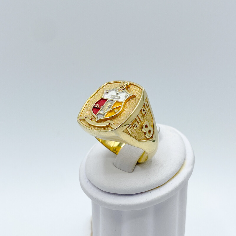KAPPA ALPHA PSI SHIELD GOLD RING