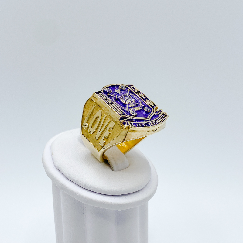 OMEGA LIFE MEMBER RING - Gold Plated