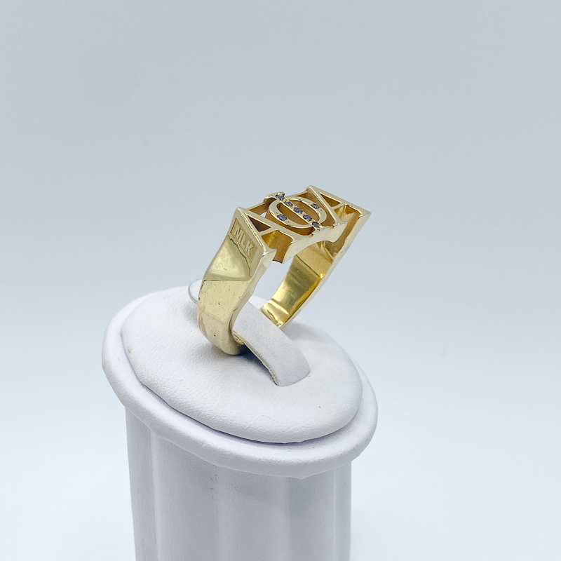 ALPHA PHI ALPHA SYMBOLS GOLD RING