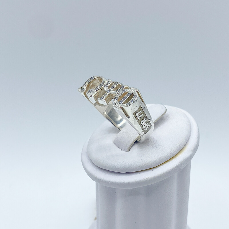 OMEGA PSI PHI SYMBOLS RING - Silver