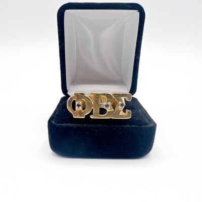 SIGMA SYMBOL RING - Gold Plated