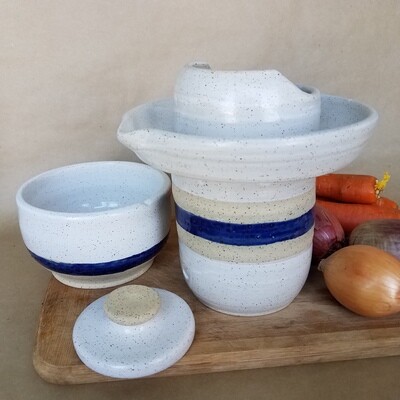 Pot de lacto-fermentation - 1l (8.5&#39;&#39;x7&#39;&#39;x7.5&#39;&#39;)
