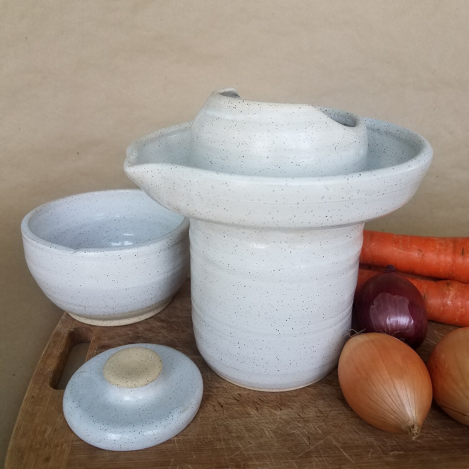 Pot de lacto-fermentation - 1l (8.75&#39;&#39;x7.25&#39;&#39;x7.75&#39;&#39;)