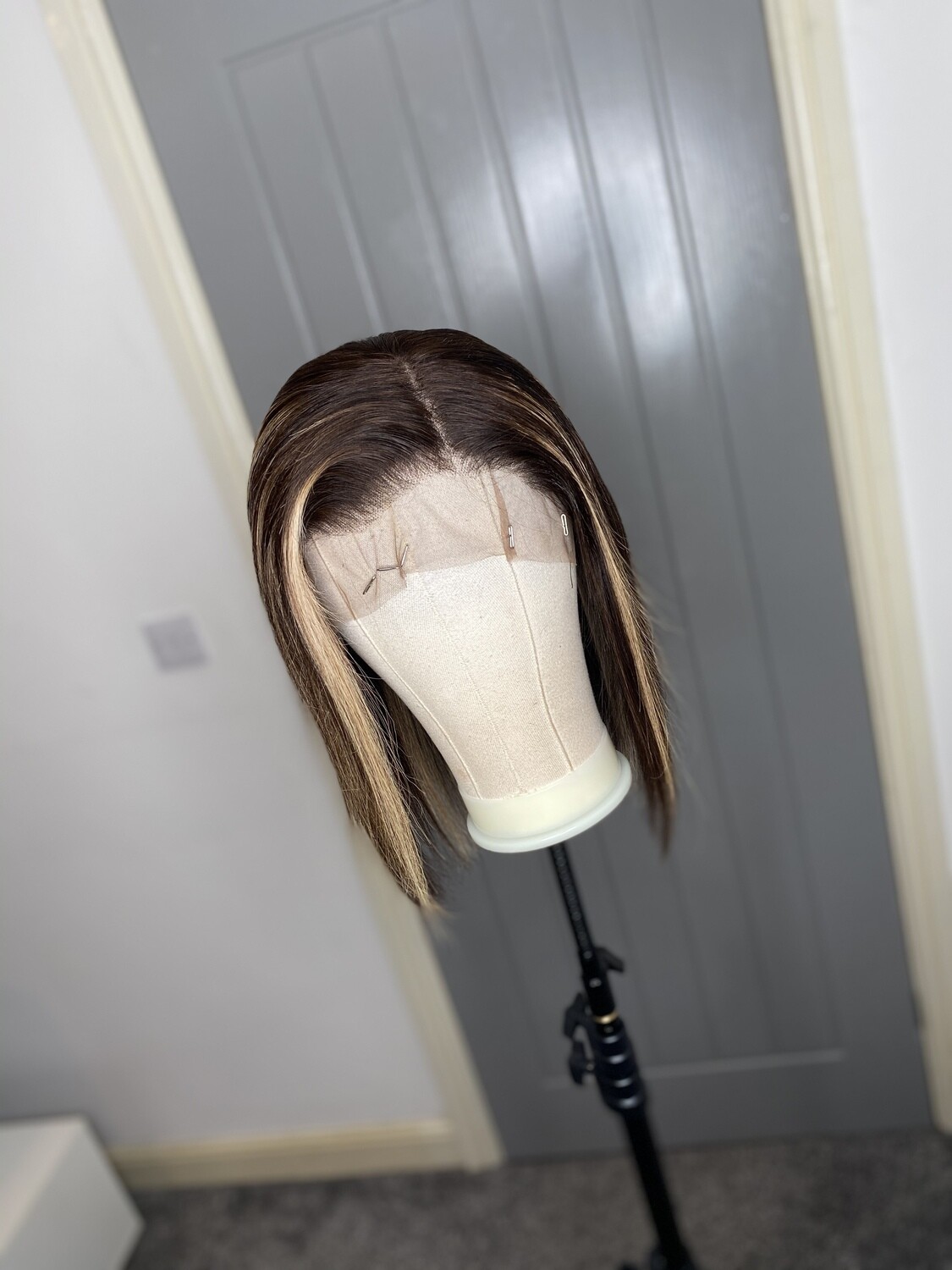 3by6 blonde highlights Frontal Wig unit