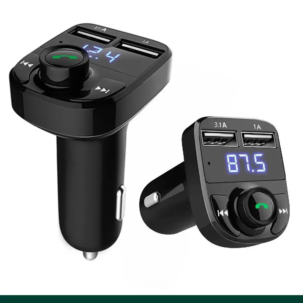 cigarette port bluetooth ANG CAR X8 Wireless Car Bluetooth FM Transmitter car (cigarette lighter)  charger