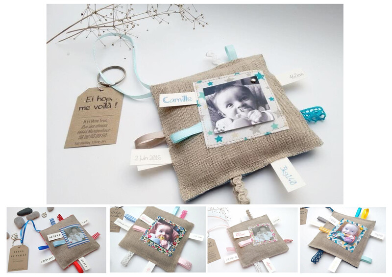 Faire part doudou étiquette