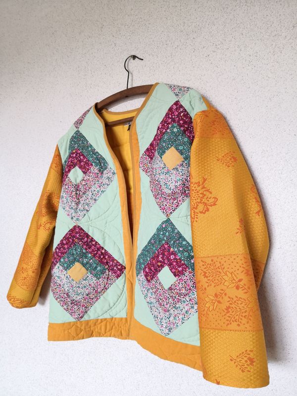 Veste Patchwork matelassée  manche longue