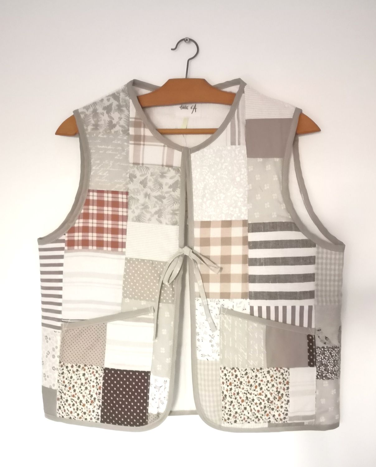 Gilet  sans manche patchwork
