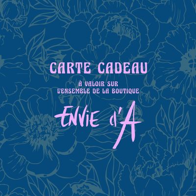 Carte cadeau Envie d'A