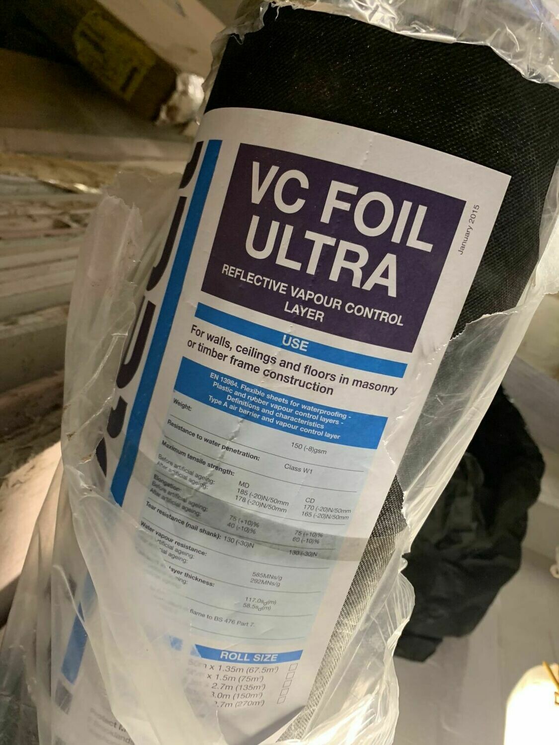Protect VC Foil Ultra Insulating Vapour Control Layer AND AIR BARRIER Protect VC Foil Ultra Insulating Vapour Control Layer AND AIR BARRIER