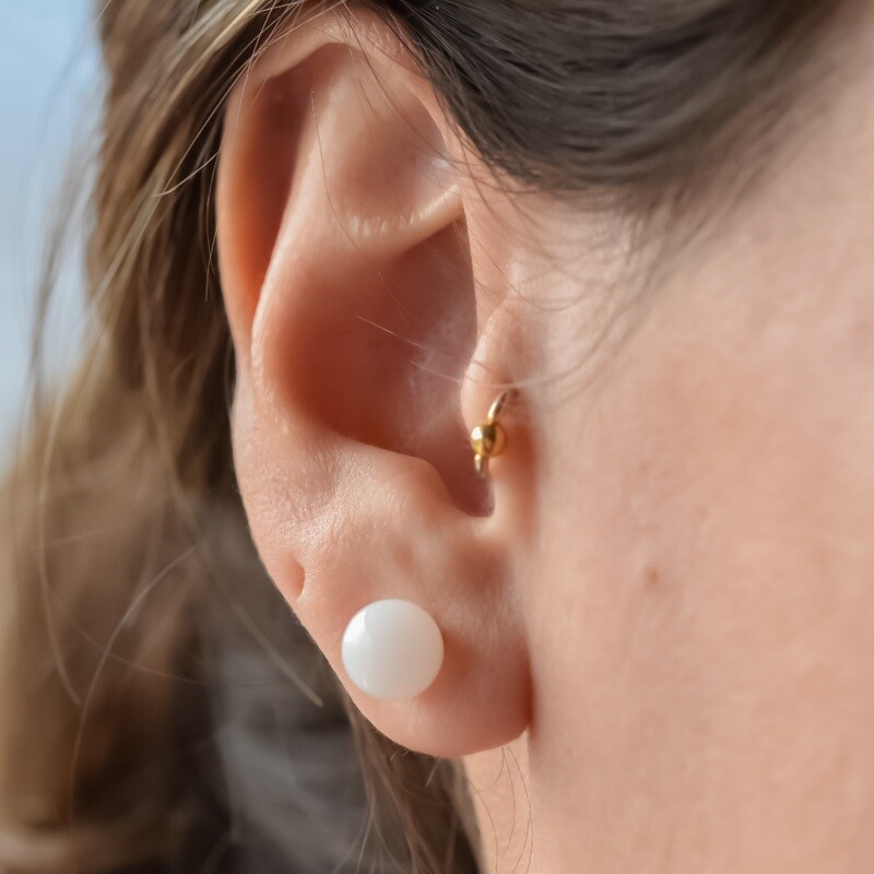 Perlenohrstecker „Greta“ 6mm Perlenohrstecker „Greta“ 6mm