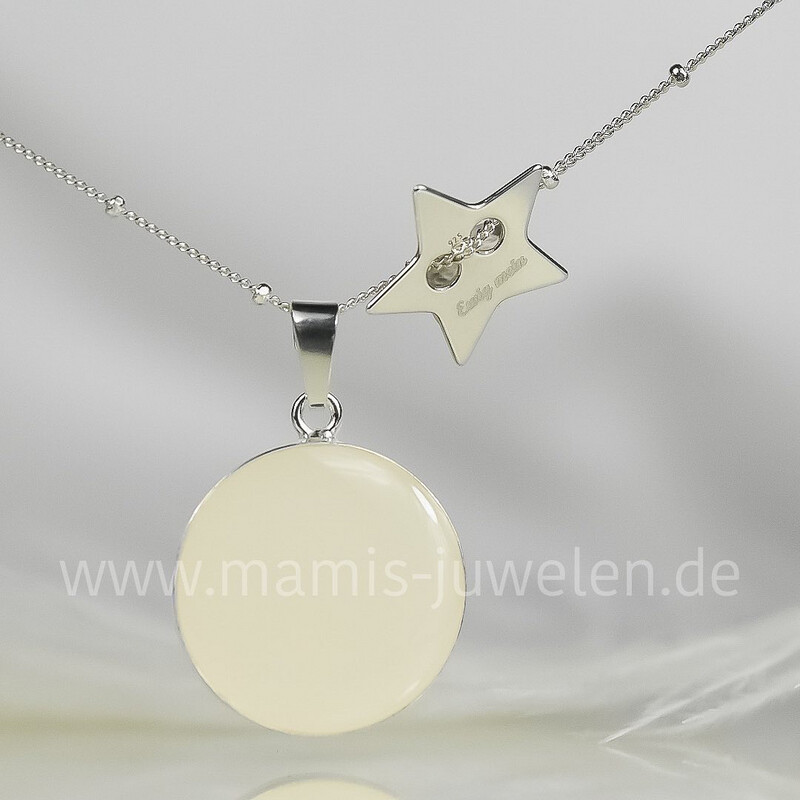 Gravurplättchen Stern (ohne Kette)