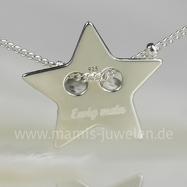 Gravurplättchen Stern (ohne Kette)