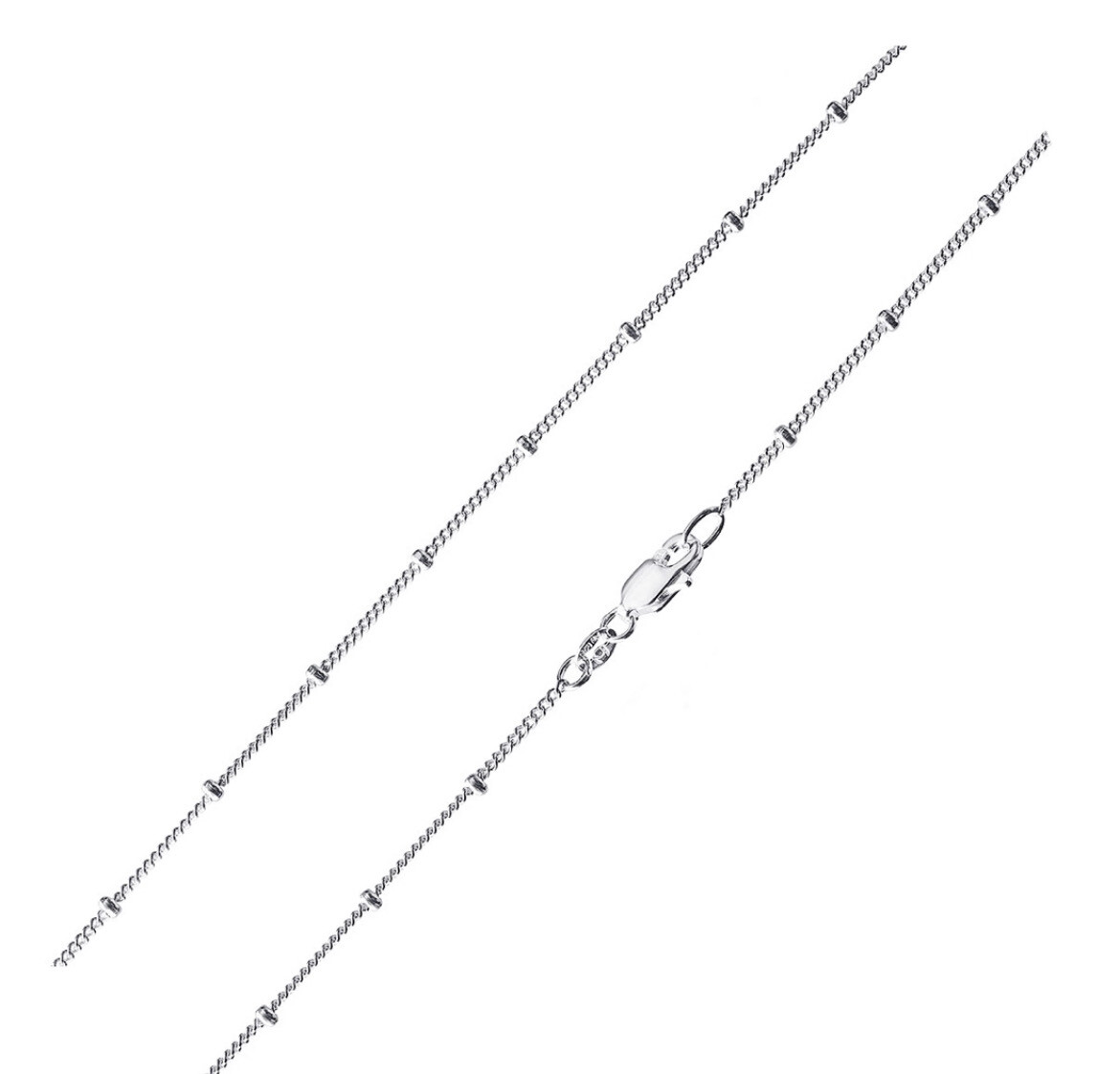 Zarte Kugelkette Sterling Silber 