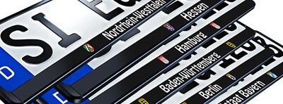 Autokennzeichenhalter - &quot;dein Bundesland Edition&quot;