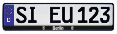 Kennzeichenhalter ERUSTAR Kennzeichenhalter ERUSTAR