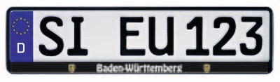 Kennzeichenhalter ERUSTAR Kennzeichenhalter ERUSTAR