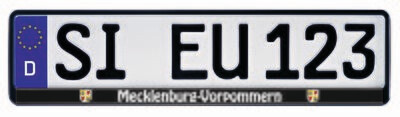 Kennzeichenhalter ERUSTAR Kennzeichenhalter ERUSTAR