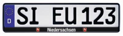 Kennzeichenhalter ERUSTAR Kennzeichenhalter ERUSTAR