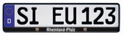 Kennzeichenhalter ERUSTAR Kennzeichenhalter ERUSTAR