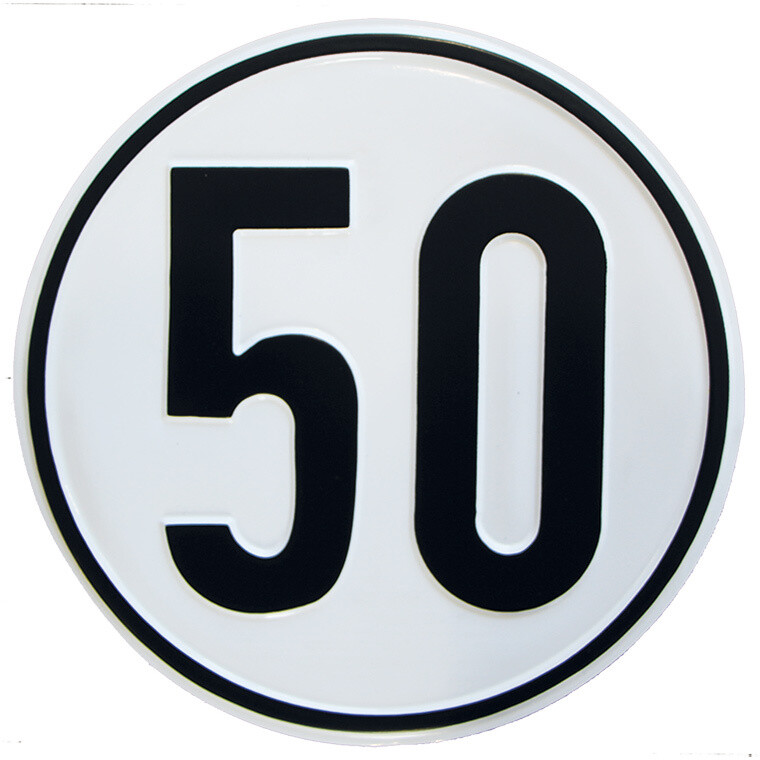 Geschwindigkeitsschild 50 km/h