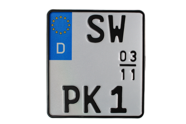 Saisonkennzeichen Motorrad - amtliches Eurokennzeichen
